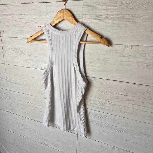 Free People FP Movement Top Womens Size S/P White Wide Ribbed Tank Summer - Picture 11 of 16